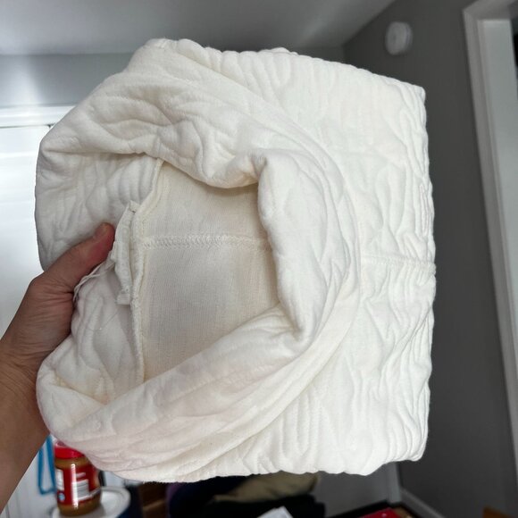 Workshop Republic Womens Plus Sz 2X Quilted Funnel Neck Pullover Sweater White - Picture 12 of 12